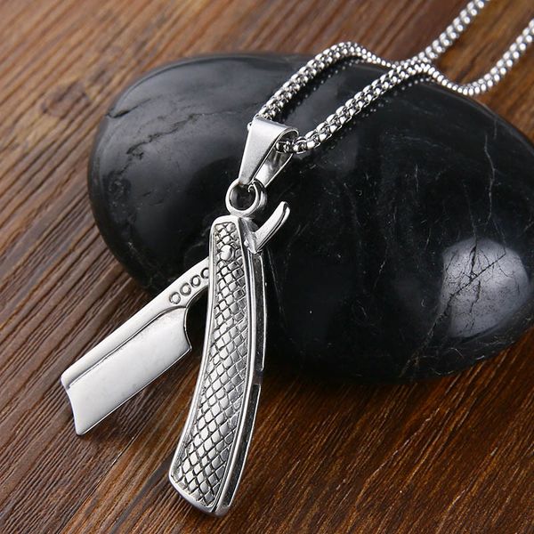 pendant necklaces valily jewelry mens necklace barber shaver pendant&necklace stainless steel razor for men personality long, Silver
pendant necklaces valily jewelry mens necklace barber shaver pendant&necklace stainless steel razor for men personality long, Silver