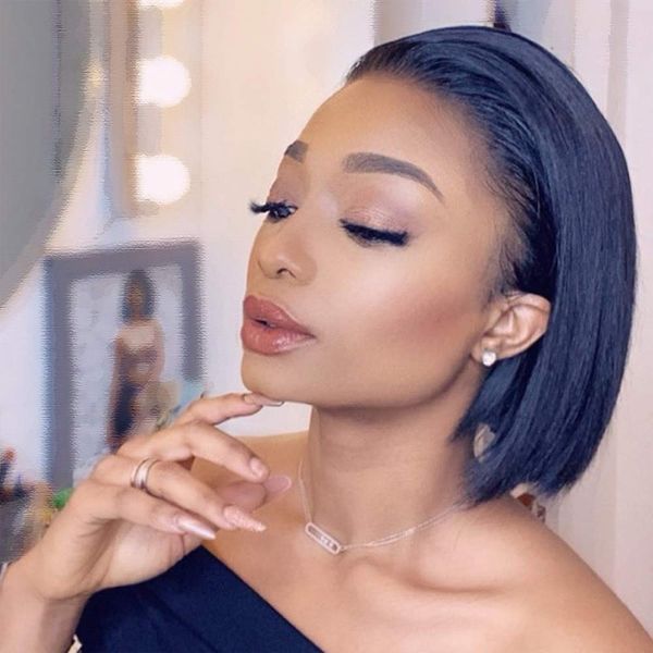 bob 13x4lace front wig full lace human hair wigs pre plucked natural hairline with baby hair 8~14 inches 130%~150% density for black women, Black;brown
bob 13x4lace front wig full lace human hair wigs pre plucked natural hairline with baby hair 8~14 inches 130%~150% density for black women, Black;brown