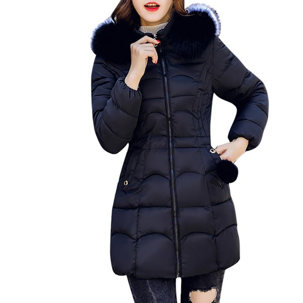 women hooded outwear warm coat long thick fur collar cotton parka slim jacket winter warm coat women 2018 fashion plus size, Black
women hooded outwear warm coat long thick fur collar cotton parka slim jacket winter warm coat women 2018 fashion plus size, Black