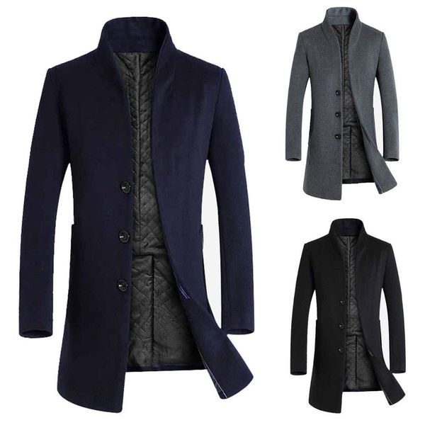 stylish men winter trench coat double breasted long jacket formal shirt overcoat, Black
stylish men winter trench coat double breasted long jacket formal shirt overcoat, Black