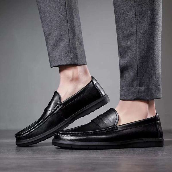 england fashion trend lazy wear off convenient comfortable genuine leather vamp, Black
england fashion trend lazy wear off convenient comfortable genuine leather vamp, Black