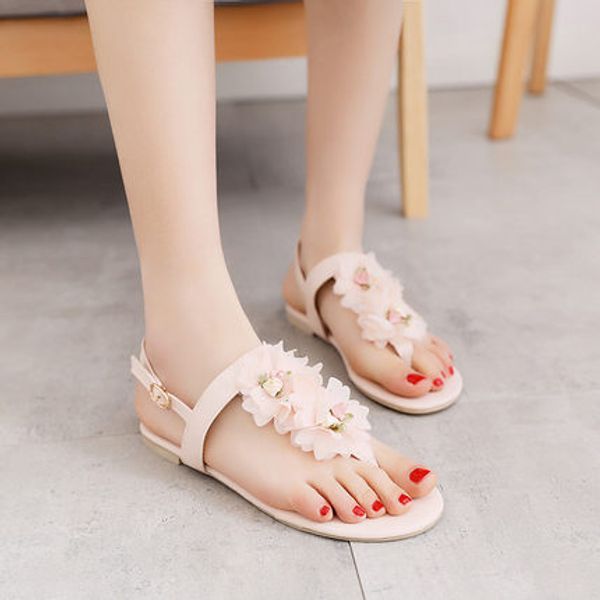 2019 summer new female korean version of the college wind small fresh flowers toe versatile flat sandals, Black
2019 summer new female korean version of the college wind small fresh flowers toe versatile flat sandals, Black