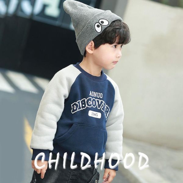 kuulee baby long sleeves and round neck thicken pullover sweater with letters pattern and pockets, Black
kuulee baby long sleeves and round neck thicken pullover sweater with letters pattern and pockets, Black