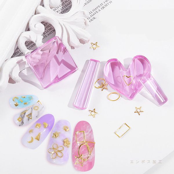 clear nail art metal slice embossed mold metal frame bend curve making model diy manicure tool
clear nail art metal slice embossed mold metal frame bend curve making model diy manicure tool