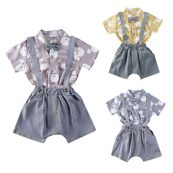 2020 2pcs infant baby boy gentleman easter clothes shirt strap shorts bear outfit set 6m-3y, White
2020 2pcs infant baby boy gentleman easter clothes shirt strap shorts bear outfit set 6m-3y, White