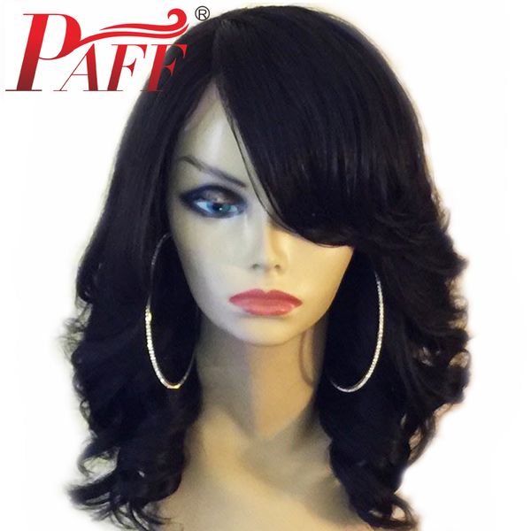 paff loose wave lace front human hair wig with bangs peruvian remy hair bleached knots with baby hair, Black;brown
paff loose wave lace front human hair wig with bangs peruvian remy hair bleached knots with baby hair, Black;brown