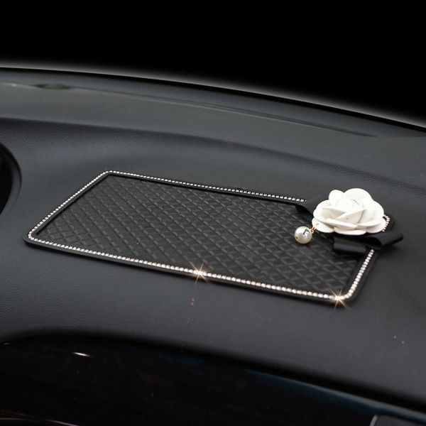 car styling crystal camellia flower diamonds antiskid pad car meter mat mobile phone pad sun mat non-slip auto decoration
car styling crystal camellia flower diamonds antiskid pad car meter mat mobile phone pad sun mat non-slip auto decoration