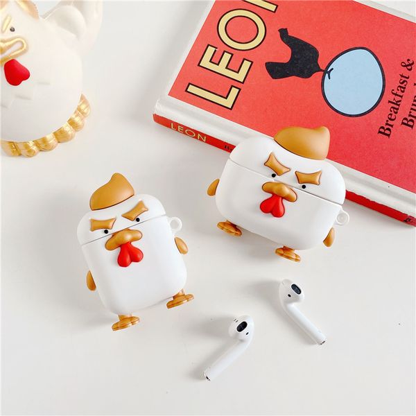 silicone cute cartoon gold chicken golden pheasant fowl funny trump bluetooth wireless headset cover for apple airpods 1 2 charging case
silicone cute cartoon gold chicken golden pheasant fowl funny trump bluetooth wireless headset cover for apple airpods 1 2 charging case
