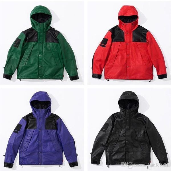 18fw box logo pu leather mountain parka jacket windproof waterproof outdoor jacket coat fashion street outerwear s- hfymjk152, Black
18fw box logo pu leather mountain parka jacket windproof waterproof outdoor jacket coat fashion street outerwear s- hfymjk152, Black