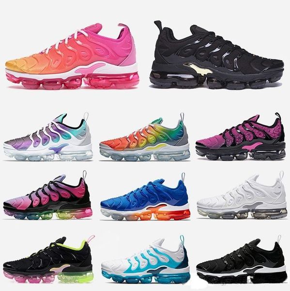 2019 new designer shoes summer sunset vpm tnplus running shoes black gold triple white grape rainbow bleached aqua cool grey trainers
2019 new designer shoes summer sunset vpm tnplus running shoes black gold triple white grape rainbow bleached aqua cool grey trainers