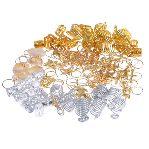 120 pcs metal dreadlocks beads rings cuffs, braiding hair accessories hair decorations, fit for all hair styles and all ages
120 pcs metal dreadlocks beads rings cuffs, braiding hair accessories hair decorations, fit for all hair styles and all ages
