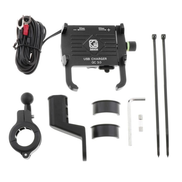 m6s phone holder with stable motorcycle handlebar stable gps holder + usb charger