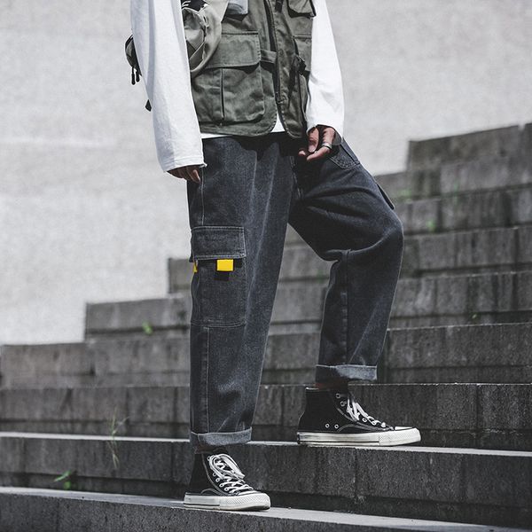 men's jeans 2019 autumn and winter straight loose tooling wide leg pants retro jeans youth personality fashion men's clothing, Blue
men's jeans 2019 autumn and winter straight loose tooling wide leg pants retro jeans youth personality fashion men's clothing, Blue