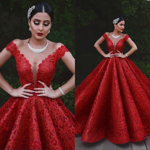glamorous red ball gown evening dresses full lace long gorgeous dubai off shoulder red carpet dress formal prom quinceanera gowns, Black;red
glamorous red ball gown evening dresses full lace long gorgeous dubai off shoulder red carpet dress formal prom quinceanera gowns, Black;red