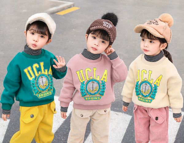 children's hoodies autumn and winter new baby shirt children's girls plus velvet sweater factory wholesale, Blue;black
children's hoodies autumn and winter new baby shirt children's girls plus velvet sweater factory wholesale, Blue;black