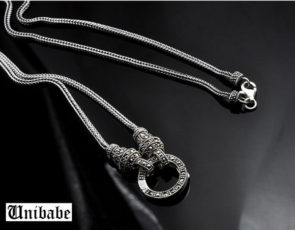s925 long chain necklace for women 925 sterling silver marcasite stone pendant thai silver necklaces 
s925 long chain necklace for women 925 sterling silver marcasite stone pendant thai silver necklaces