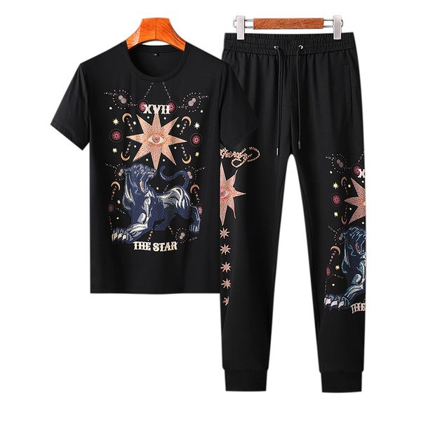 brand sport men's suit new summer popular l0g0 personality diamond tiger print casual sports suit man clothes size -3xl 0729, Gray
brand sport men's suit new summer popular l0g0 personality diamond tiger print casual sports suit man clothes size -3xl 0729, Gray