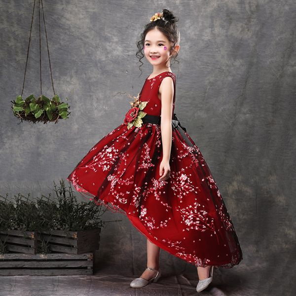 flower girl dresses for girls clothes plum wine red wedding dress trailing children kids party dress baby girls princess dress, Red;yellow
flower girl dresses for girls clothes plum wine red wedding dress trailing children kids party dress baby girls princess dress, Red;yellow