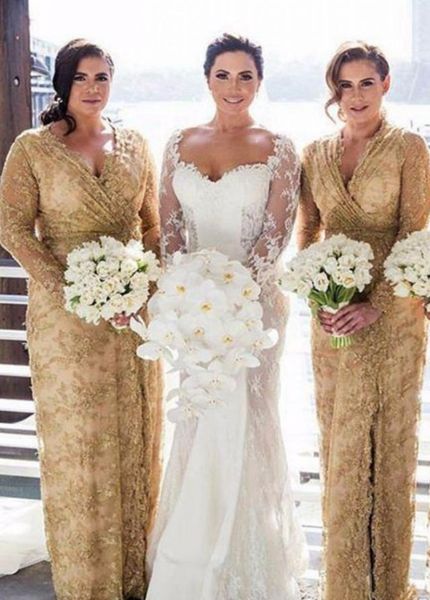modest gold lace plus size bridesmaid dresses with long illusion sleeves beach v neck floor length bridesmaids prom evening party dress, White;pink
modest gold lace plus size bridesmaid dresses with long illusion sleeves beach v neck floor length bridesmaids prom evening party dress, White;pink