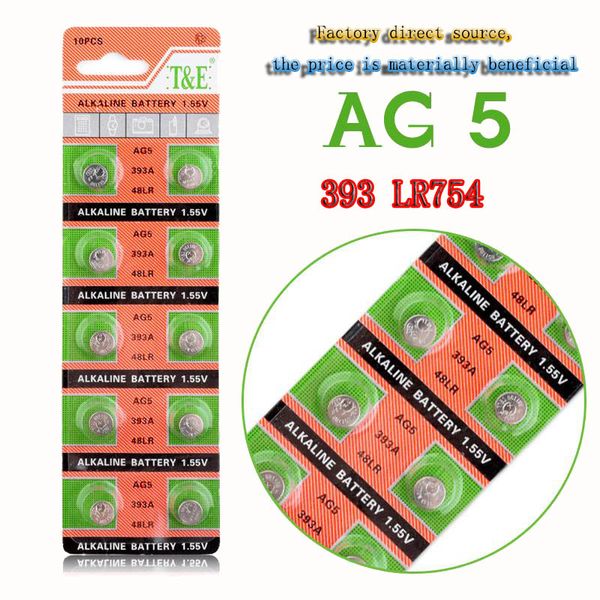 500pcs factory direct wholesale ag5 393a lr48 lr754 15 193 lr48 lr 48 d309 399 1.55v 60mah button battery for watch remote control, etc
500pcs factory direct wholesale ag5 393a lr48 lr754 15 193 lr48 lr 48 d309 399 1.55v 60mah button battery for watch remote control, etc