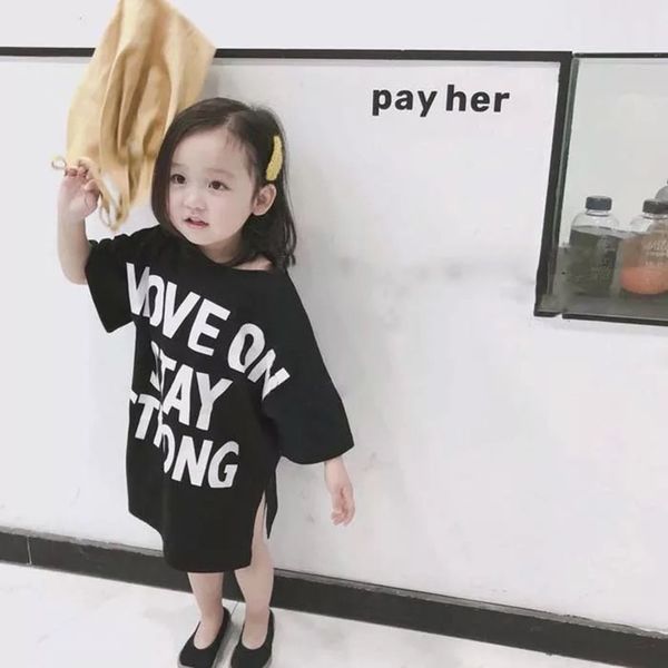 girls' oversized t-shirt summer half-sleeved letters printed hip-hop tide children's clothes round neck 3 to 6 years old, Blue
girls' oversized t-shirt summer half-sleeved letters printed hip-hop tide children's clothes round neck 3 to 6 years old, Blue
