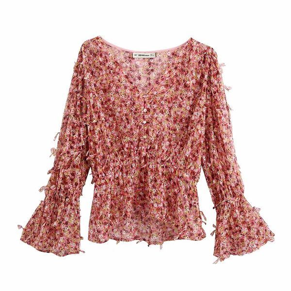 2020 women elegant printed textured weave ruffled blouse vintage v neck long sleeve shirts casual female chic, White
2020 women elegant printed textured weave ruffled blouse vintage v neck long sleeve shirts casual female chic, White