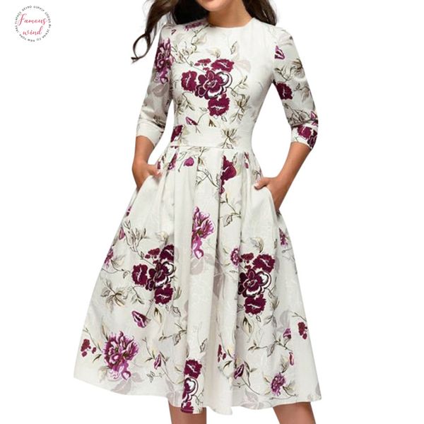 summer party dress women elegent floral print half cap sleeve midi dress vintage o neck party dresses vestidos without pocket, Black;gray
summer party dress women elegent floral print half cap sleeve midi dress vintage o neck party dresses vestidos without pocket, Black;gray