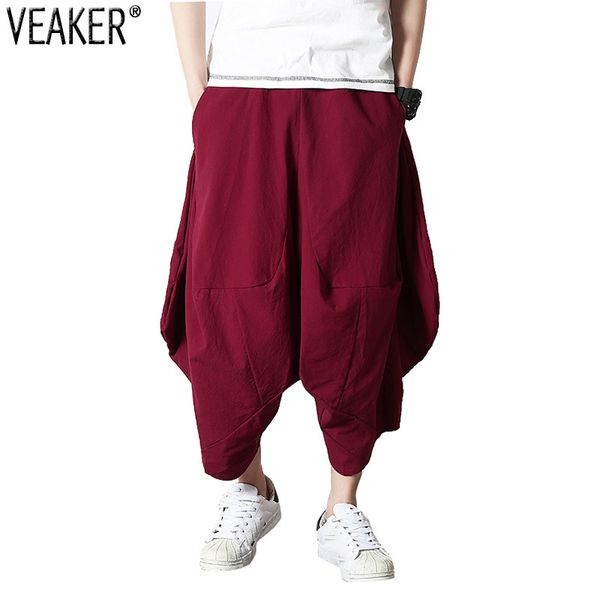 2020 new men's summer solid color loose pants japanese streetwear cotton linen harem pants plus size m-5xl, Black
2020 new men's summer solid color loose pants japanese streetwear cotton linen harem pants plus size m-5xl, Black