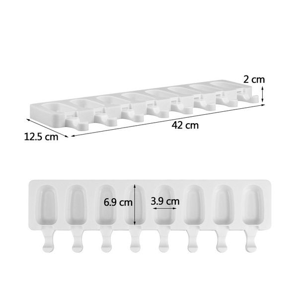 8-cavity silicone er ice cream mold makers diy molds ice cube moulds dessert molds tray with popsicle mold ice cream tools
8-cavity silicone er ice cream mold makers diy molds ice cube moulds dessert molds tray with popsicle mold ice cream tools
