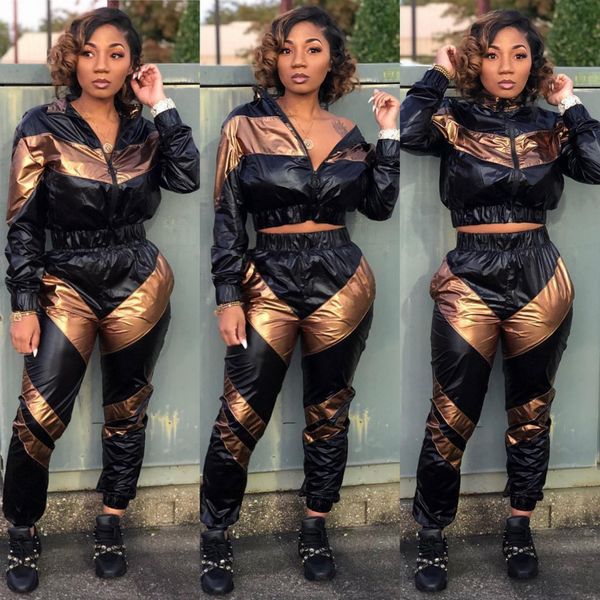 21p8210 amazon 2019 explosion models in europe and america new autumn and winter spell color film flash sportswear suit woman, Gray
21p8210 amazon 2019 explosion models in europe and america new autumn and winter spell color film flash sportswear suit woman, Gray