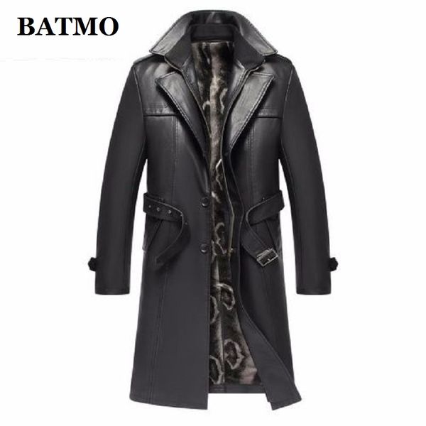 batmo 2019 new arrival autumn&winter real leather thicked trench coat men,leather jacket men,plus-size s-5xl, Black
batmo 2019 new arrival autumn&winter real leather thicked trench coat men,leather jacket men,plus-size s-5xl, Black
