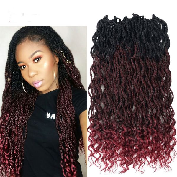 1pcs 18inches crochet box braids hair with curly ends synthetic hair extensions twist crochet braids kanekalon braiding dreadlocks, Black
1pcs 18inches crochet box braids hair with curly ends synthetic hair extensions twist crochet braids kanekalon braiding dreadlocks, Black