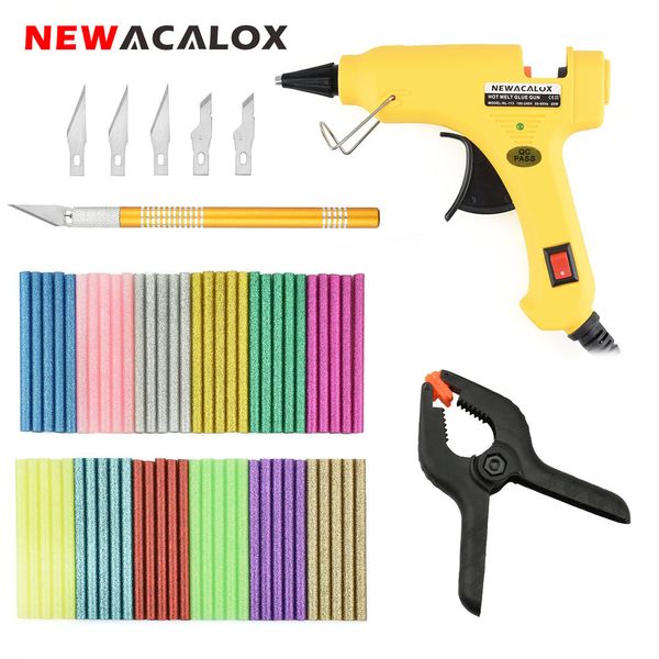 newacalox eu plug 20w melt glue gun kit with 60pcs 7mmx100mm colorful melt glue sticks hobby knife art diy hand tool
newacalox eu plug 20w melt glue gun kit with 60pcs 7mmx100mm colorful melt glue sticks hobby knife art diy hand tool