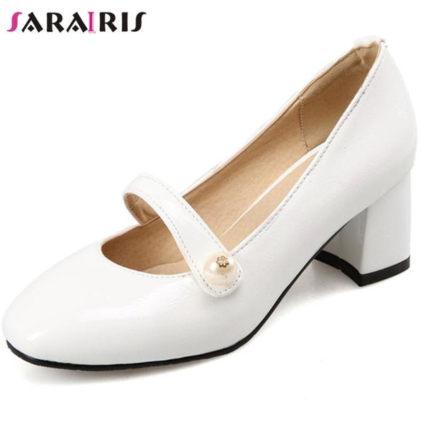 sarairis big size 32-43 new female fashion chunky high heels pumps 2020 party office pumps women mary janes shoes woman, Black
sarairis big size 32-43 new female fashion chunky high heels pumps 2020 party office pumps women mary janes shoes woman, Black