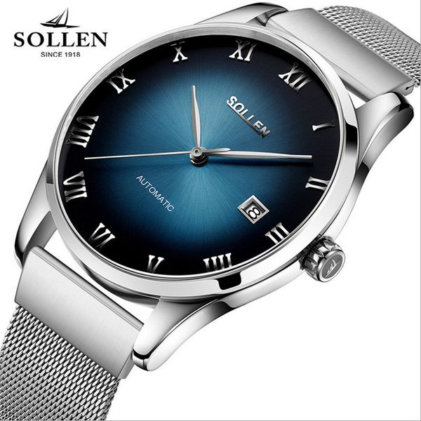 business design men roman watches self-winding automatic watch elegant england wind calendar wrist watch milanese bracelet reloj, Slivery;brown
business design men roman watches self-winding automatic watch elegant england wind calendar wrist watch milanese bracelet reloj, Slivery;brown