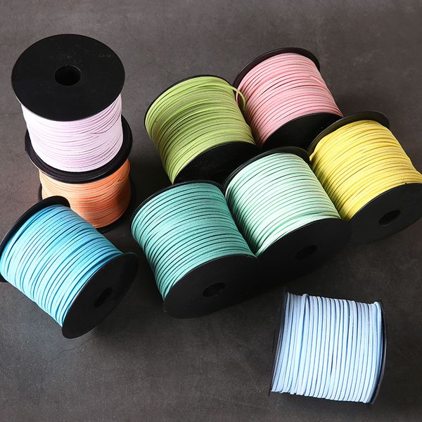 100yard flat faux suede velvet leather rope cord string black white brown thread lace jewelry finding for choker braided rop
100yard flat faux suede velvet leather rope cord string black white brown thread lace jewelry finding for choker braided rop