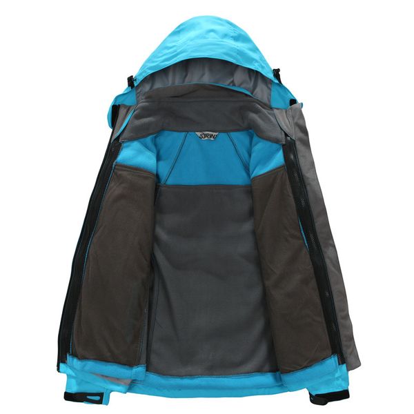 women winter outdoor 2-piece hiking jacket windproof waterproof mountaineering hiking jacket hooded warm outdoor sport ski suit, Blue;black
women winter outdoor 2-piece hiking jacket windproof waterproof mountaineering hiking jacket hooded warm outdoor sport ski suit, Blue;black