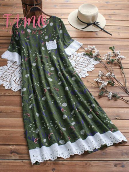 womens cotton linen floral midi dress 3 4 flutter sleeve casual boho kaftan tunic gypsy ethnic, Black;gray
womens cotton linen floral midi dress 3 4 flutter sleeve casual boho kaftan tunic gypsy ethnic, Black;gray