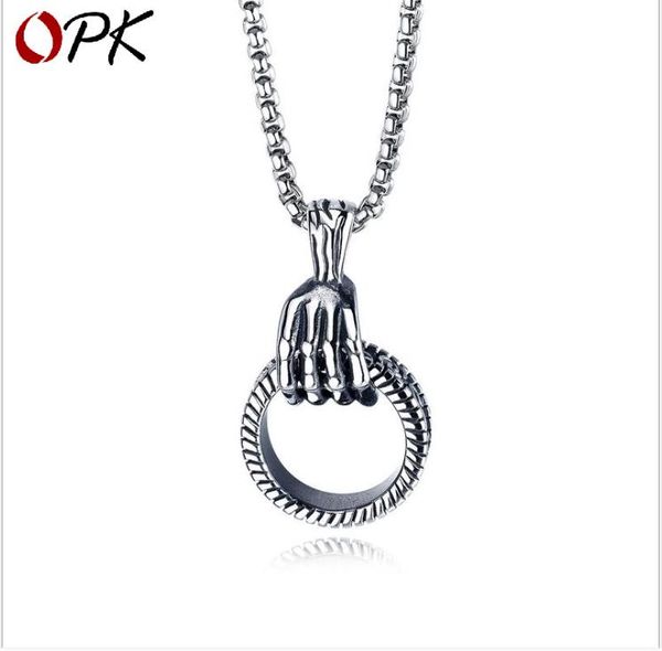 a new style of skull decoration, ghost hand, titanium steel men's pendant, movable tire pattern fitness necklace, Silver
a new style of skull decoration, ghost hand, titanium steel men's pendant, movable tire pattern fitness necklace, Silver