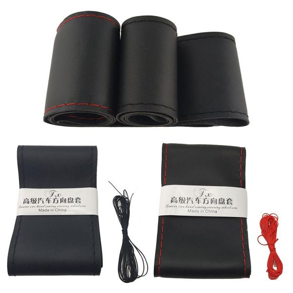 37cm/38cm diy steering wheel covers soft leather braid on the steering-wheel of car with needle and thread interior high quality
37cm/38cm diy steering wheel covers soft leather braid on the steering-wheel of car with needle and thread interior high quality