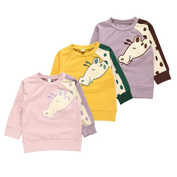 baby infant girl designer clothes kids long sleeve polo shirt round neck cartoon giraffe print spring autumn, Blue
baby infant girl designer clothes kids long sleeve polo shirt round neck cartoon giraffe print spring autumn, Blue