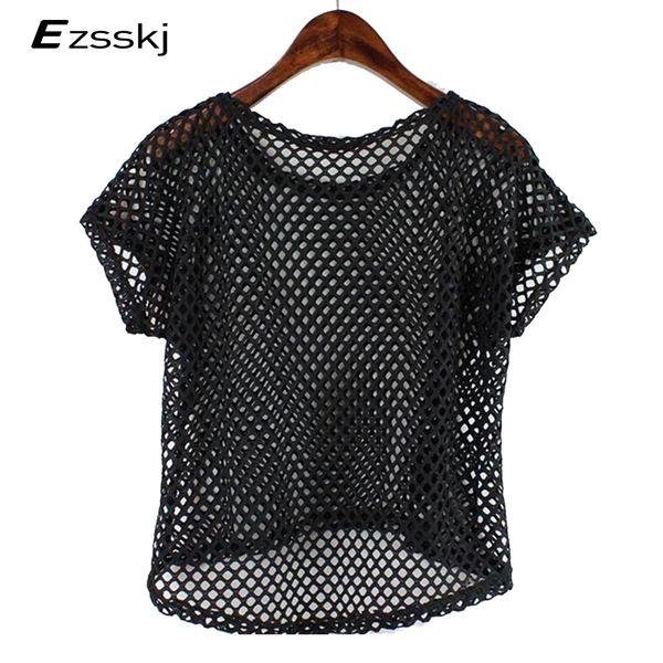 mesh women girl summer hollow out crop short sleeve t shirt dancewear lady harajuku black white crochet lace shirts
mesh women girl summer hollow out crop short sleeve t shirt dancewear lady harajuku black white crochet lace shirts