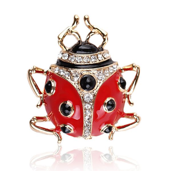 day han personality cartoon seven star ladybug enamel oil drop diamond insect animal accessories brooch brooch, Gray
day han personality cartoon seven star ladybug enamel oil drop diamond insect animal accessories brooch brooch, Gray