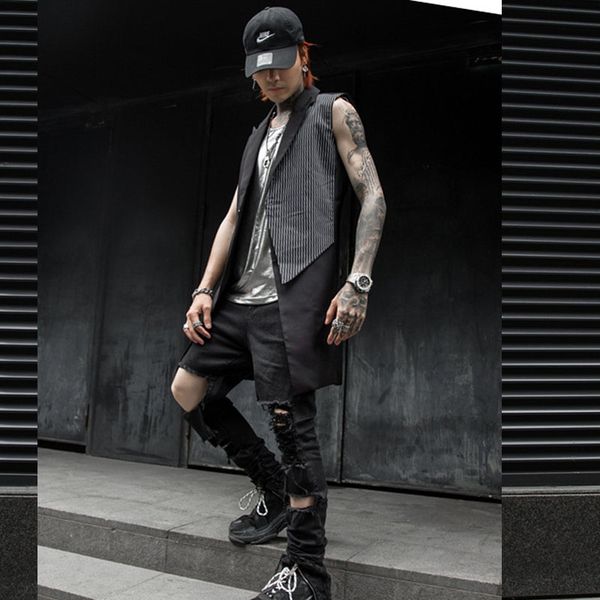 homens outono preto rasgado jeans com buracos afligido hip hop do punk calças de brim dos homens do vintage ocasional zÃper basc, Black
homens outono preto rasgado jeans com buracos afligido hip hop do punk calças de brim dos homens do vintage ocasional zÃper basc, Black