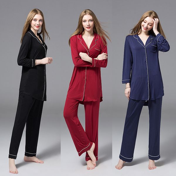 all seasons long sleeve modal pajamas suit women lounge pajama sets pijama sleepwear pyjamas women pajama sets winter plus size, Black;red
all seasons long sleeve modal pajamas suit women lounge pajama sets pijama sleepwear pyjamas women pajama sets winter plus size, Black;red