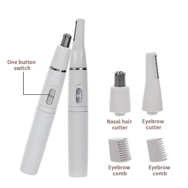 2-in-1 facial hair trimmer nose ear hair shaver trimmer eyebrow scraper safe face care razor cleaner for men women
2-in-1 facial hair trimmer nose ear hair shaver trimmer eyebrow scraper safe face care razor cleaner for men women