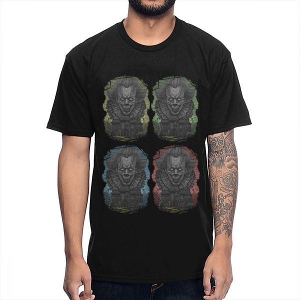 horrible movie stephen king's it t shirt casual round neck good cotton t-shirt, White;black
horrible movie stephen king's it t shirt casual round neck good cotton t-shirt, White;black