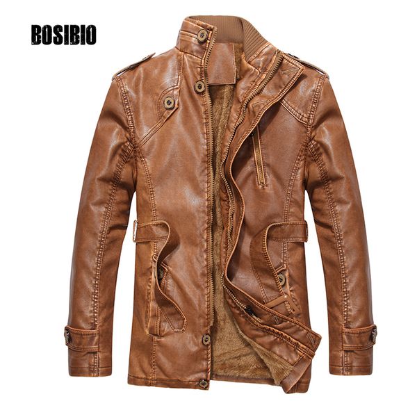 2017 new mens casual brown pu leather jacket autumn and winter leather clothing male stand collar motorcycle jackets size 4xl q7, Black
2017 new mens casual brown pu leather jacket autumn and winter leather clothing male stand collar motorcycle jackets size 4xl q7, Black