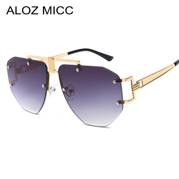 aloz micc 2019 oversized frameless sunglasses ladies women luxury metal punk sun glasses men brand design uv400 goggles oculos a304, White;black
aloz micc 2019 oversized frameless sunglasses ladies women luxury metal punk sun glasses men brand design uv400 goggles oculos a304, White;black
