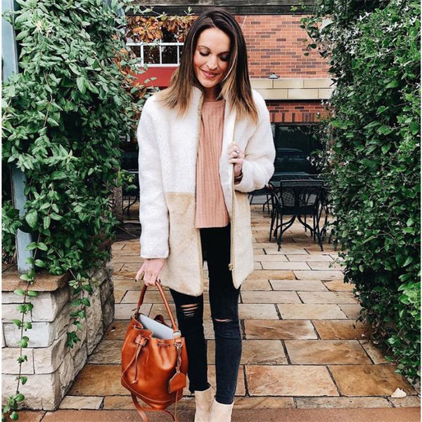 new style women jacket fashion patchwork women ladies long sleeve loose jacket knitted cardigan outwear, Black;brown
new style women jacket fashion patchwork women ladies long sleeve loose jacket knitted cardigan outwear, Black;brown